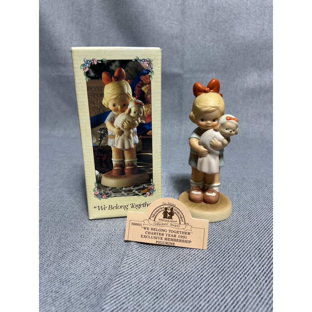 Enesco Figurine Memories of Yesterday We Belong Together 1991 S0001 Multi‎ Color